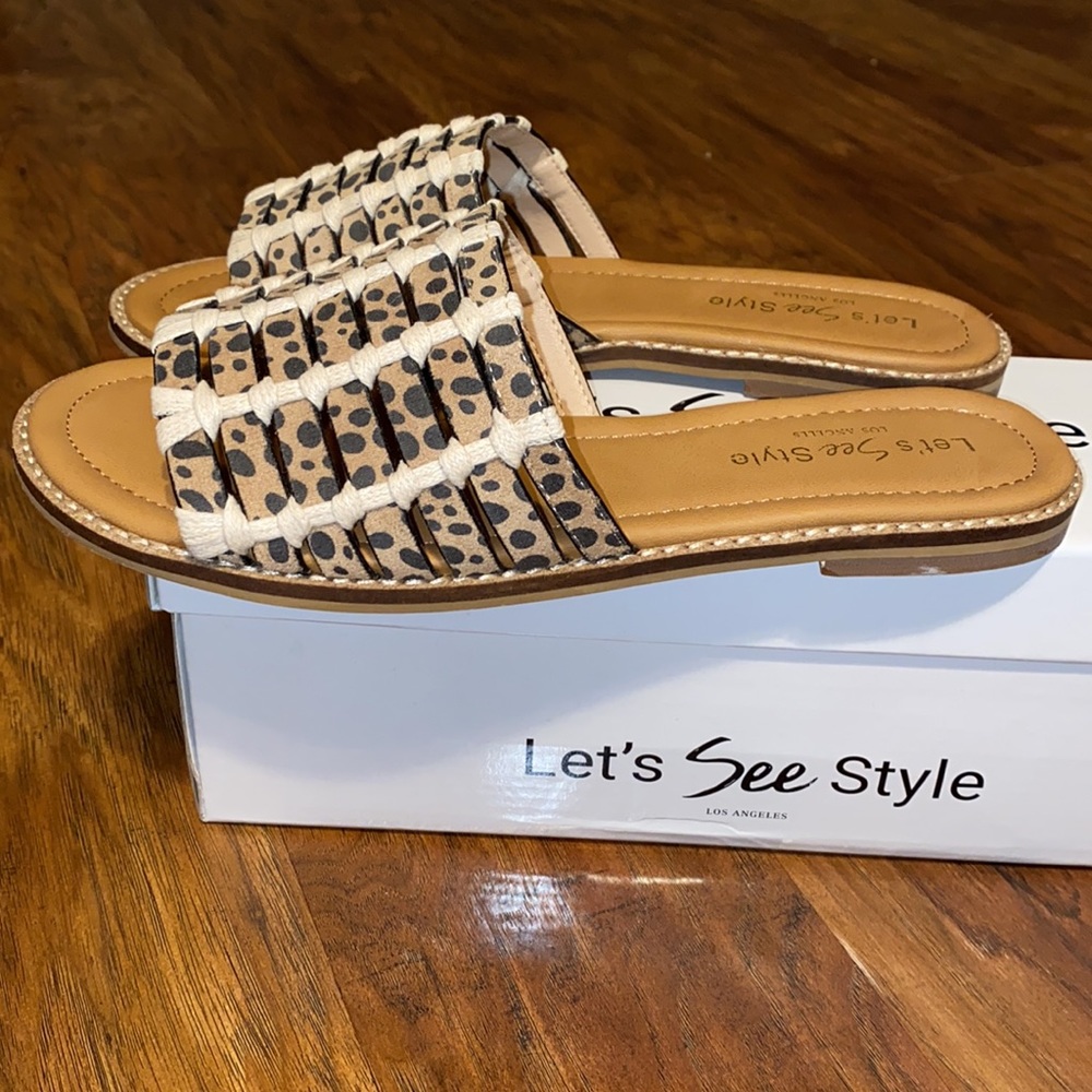 LEOPARD SANDALS - Picture 4 of 5